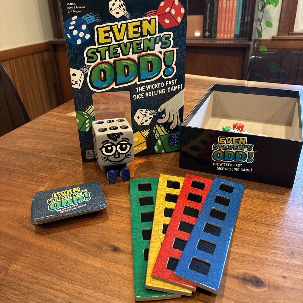 Even Steven's Odd! Educational Insights Dice-Rolling Game, 2-4 Players, Ages 8+